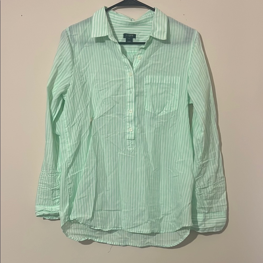 J. Crew Mint Green Button Down Shirt